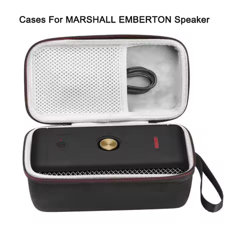 For MARSHALL EMBERTON Portable Speaker Cases Hard EVA Travel Carrying Bag Waterproof And Anti-Scratc