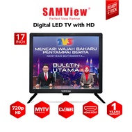 SAMView Digital LED TV / Television HD Ready 720p MYTV DVB-T2 Ready (17")