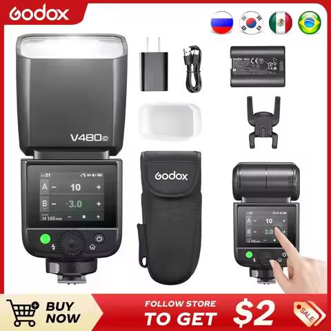 New Godox V480 TTL Speedlite Flash Light for Sony Canon for Nikon Fujifilm Olympus pk V860III TT520I