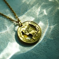 澳洲1元硬幣 英女皇頭像剪影頸鏈