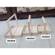 WOODEN BRANCH PARcel BASKET / DOWRY BOX / WOODEN TRAY DELIVERY BASE hamper box