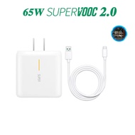 For OPPO Realme 65W Supervooc 2.0 Fast Charger Adapter 6.5A Type-C Cable  For OPPO A5i A5 Plus A6 Pr