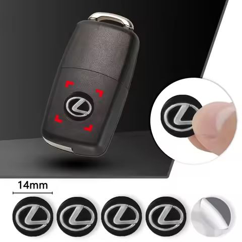 5/10PCS/lot 14mm Car Key Shell Square Emblem Symbol Sticker For Lexus Fsport GX470 RX330 IS250 LX570