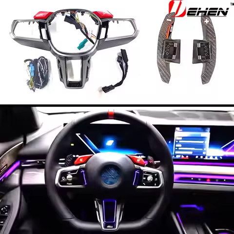 Ambient lighting steering wheel trim cover For New 5 Series G60 G70 M5 G90 i5 M60 i7 X2 M35i G48 G18