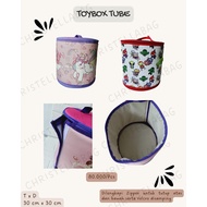 Toybox Tube | Toybox Cylinder | Storage Place | Cylinder Storage | Laundry | Tube Storage | Canvas S