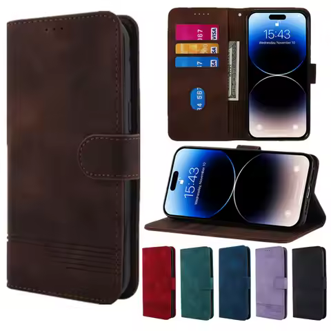 Magnetic Leather Case For Huawei P60 P50 P40 lite E P30 P20 Pro P SMART Z Honor Y8S Y9S Y6S 90 100Pr
