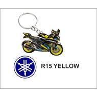 Yamaha r15 yellow motor keychain accessories