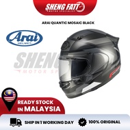 ARAI Quantic Mosaic Black Helmet Motor Visor Topi Keledar Full Face Arai Superbike SIRIM Motorcycle 