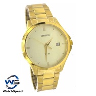 Citizen DZ0022-52P Classic Analog Quartz Gold-Tone Champagne Dial Stainless Steel Men's Watch