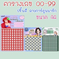 Table Number 00-99 Lottery Cash Money Chance To Win 2 Numbers Borthong Plate Gold Sign