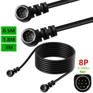 8PIN S Terminal Cable mini din8 Core Audio Cable S video Set-Top Box Scanner Monitoring 8 Core Cable