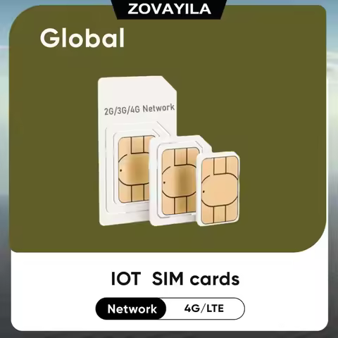 Global 4G SIM Card, 500m Data Roaming, Suitable for PPT Walkie Talkies, GPS Tracker, Gateway Devices