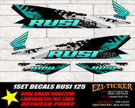 RUSI 125 RACING DECALS DESIGN 1
