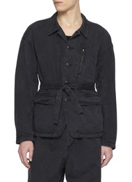 THE VIRIDI-ANNE BELTED BUTTON UP JACKET
