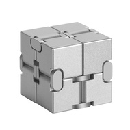 new Metal Infinity Cube Aluminum Stress Relieving Fidget Toys For Anxiety And ADHD Decompression Uni