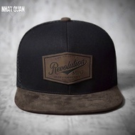 Mũ nón lưỡi trai Revolution MFG đen nâu snapback - Nhật Quân Asia nhatquanasia