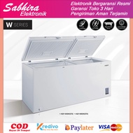 Chest freezer box aqua lemari pembeku 478 liter series aqf 500wtd garansi resmi