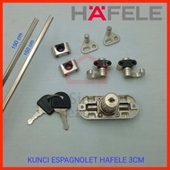 HAFELE Espagnenolet 3 cm Drawer Lock + 1.5 meter Pole Ready to Ship