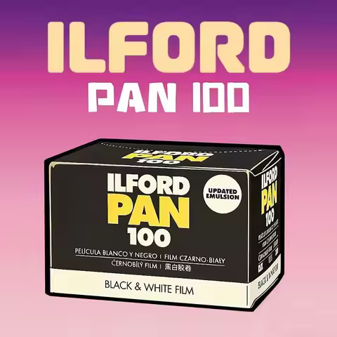 2026 ILFORD Pan 100 Black And White 35 Film For Daily Shooting Artistic Photography 35mm Professiona