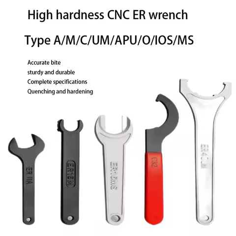 Super hard ER wrench, high-strength and wear-resistant ER8 ER11 ER16 ER20A/M ER25ER32 ER40UM type A 