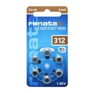 ถ่านใส่เครื่องช่วยฟัง Renata(รีนาต้า) เบอร์13(PR48) เบอร์312(PR41) เบอร์675(PR44) เบอร์10(PR70)ของแท