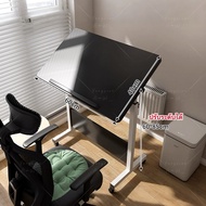 AI Home💕โต๊ะคอม โต๊ะข้างเตียง โต๊ะทำงาน Bedside table โต๊ะวางของอเนกประสงค์ ขนาด60*40*ปรับระดับได้70