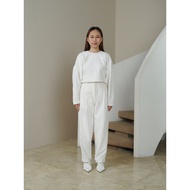 WATT Etched Ladies Trousers - White