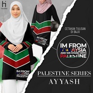 Baju Tshirt Muslimah Palestine (Part 1) by Hazel TD [Saiz S-3XL]