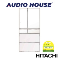 HITACHI R-WXC740KS-XW 572L 6 DOOR FRIDGE  COLOUR: CRYSTAL WHITE 1 YEAR WARRANTY BY HITACHI
