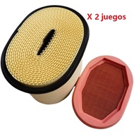 2 SETS, AIR FILTER ELEMENT Caterpillar BACKHOE LOADER 414E 424D 416E 420D 432E 442D 420E 430D 442E 4
