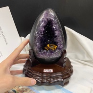 Natural Amethyst Symmetrical Appearance With Large Crystal Lucky Cave ️‍ Rare Dinosaur Egg Uruguay Top 1.7kg