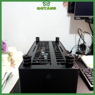 QQ* Aluminum PC Chassis Amplifier Feet Shock Absorbing Amplifier Pad Heat Dissipation Increased Heig
