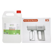 Disinfectant Nano Spray Machine K5 FREE  Nano Mist Disinfectant Liquid 5L