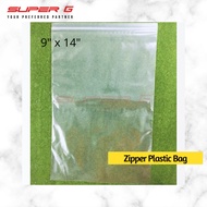 Zipper Bag Plastic 9" x 14" 1kgs