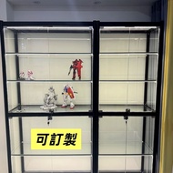訂製玻璃展示櫃 手辦櫃 玩具模型展示櫃鋼化玻璃