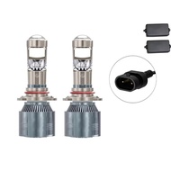 A80 2PCS Car H4 H7 H11 9005 9006 Canbus Car Headlight Mini LED Projector 6000K LENS Mini Lamp Auto M