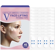 V-Face Lifting Invisible Adhesive Tape, 40 Pcs Face Lift Tape Elasticity Tighten Lift Patches Face T