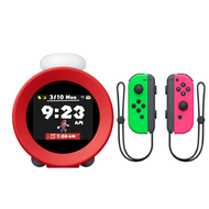 【預購】Nintendo Sound Clock Alarmo 互動式鬧鐘+Switch Joy-Con 控制器 左右手套組 粉紅綠
