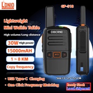 Mini Walkie Talkie 5KM Dual PTT One click frequency matching Copy frequency USB Type-C Fast Charging