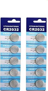 CR2032 Battery 3 Volt Lithium Coin Cell 2032 Batteries 10 Pack (2x5 Pack) In Original Packaging for 