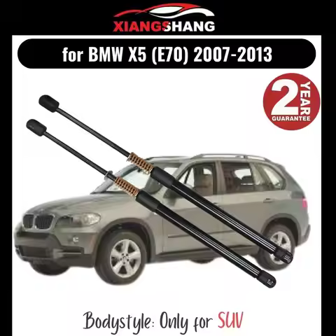 2pcs Rear Auto Open With Spring Damper for BMW X5 (E70) 2007-2013 SUV Trunk Boot Gas Charged Gas Str