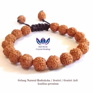 Gelang Natural Rudraksha / Jenitri / Genitri Asli Kualitas Premium