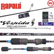 RAPALA Vespida UL Spinning Rod VPS662UL Super Light Ultralight Finesse Ultra Light Keranga