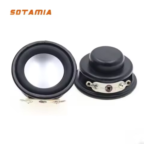 SOTAMIA 2Pcs Mini Audio Speaker 4 Ohm 3W Full Frequency Bass HIFI Loudspeaker Sound Music Home Theat