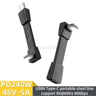 KYBD USB 4.0 Type-C To Type-C Cable 240W Fast Charging 80Gbps Data Transmission 8K60Hz Three-dimensi