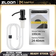 ZLOON 304 Stainless detergent extractor kitchen sink with dishwashing liquid extension tube lengthened washbasin washing press extraction soap dispenser