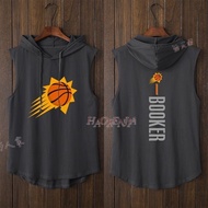 Short Sleeved Cap T University Phoenix Suns Booker Ayton Basketball Vest T-Shirt Sleeveless Fashion 