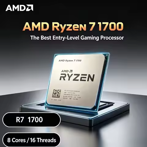 AMD Socket AM4 Ryzen 7 1700 R7 1700 3.0 GHz Eight-Core Sixteen-Thread CPU Processor 65W YD1700BBM88A
