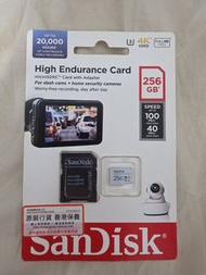 SanDisk 256GB High Endurance Micro SD Card