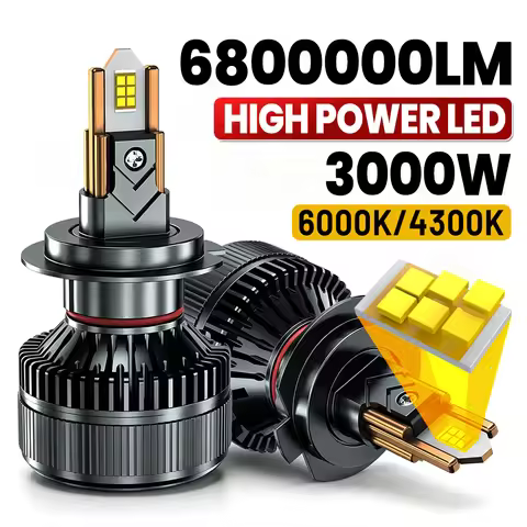 2PCS H4 H11 H7 LED CANBUS 6 Copper Tube Led Lights 4300K 6000K For Car H1 H8 H9 HB3 9005 HB4 9006 90